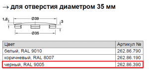 262.86.390_заглушка-черная-maxifix-e-Hafele-хафеле